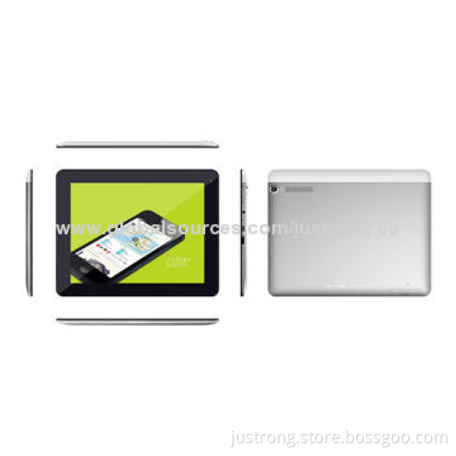 9.7-inch Quad-core Android Tablet PCs, 1GB RAM, 8GB ROM, Built-in GPS/TV/BT/FM, 5.0MP AF Camera